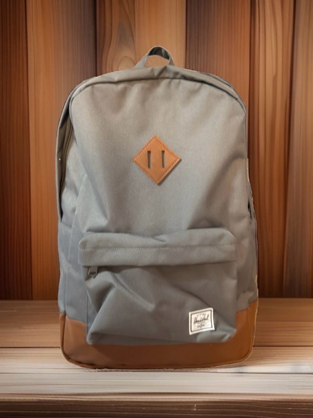 NwoT Herschel Supply Company Unisex Gray and Brown Backpack-EC-Never Used